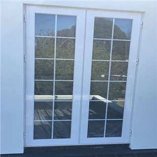 Drysau Ffrengig Alwminiwm Gwyn