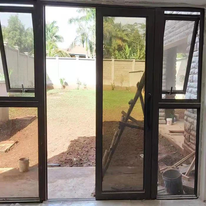 Aluminium Sliding Door With Side Windows